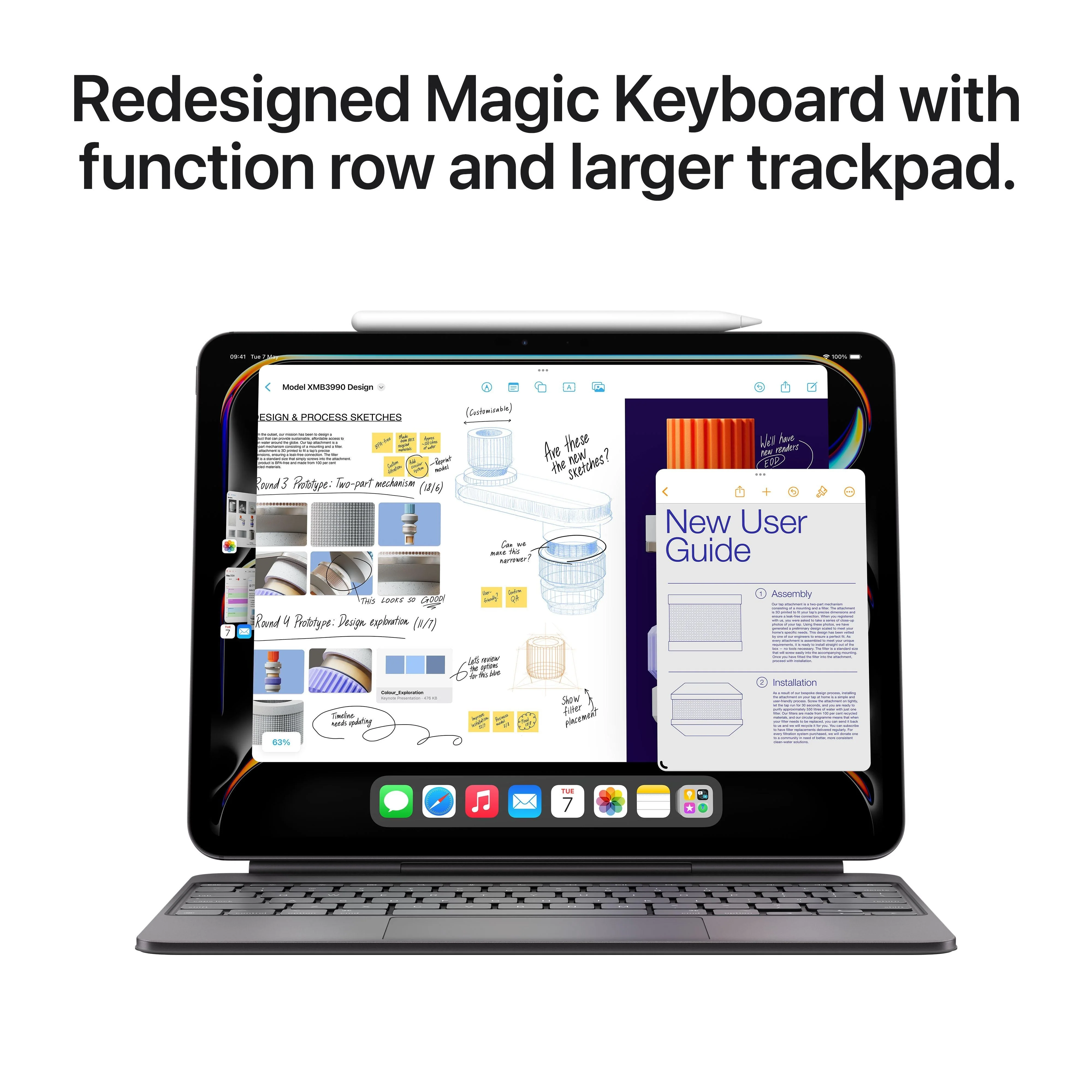 13-inch iPad Pro Wi-Fi 1TB Standard Glass - Silver (M4) - Image 8