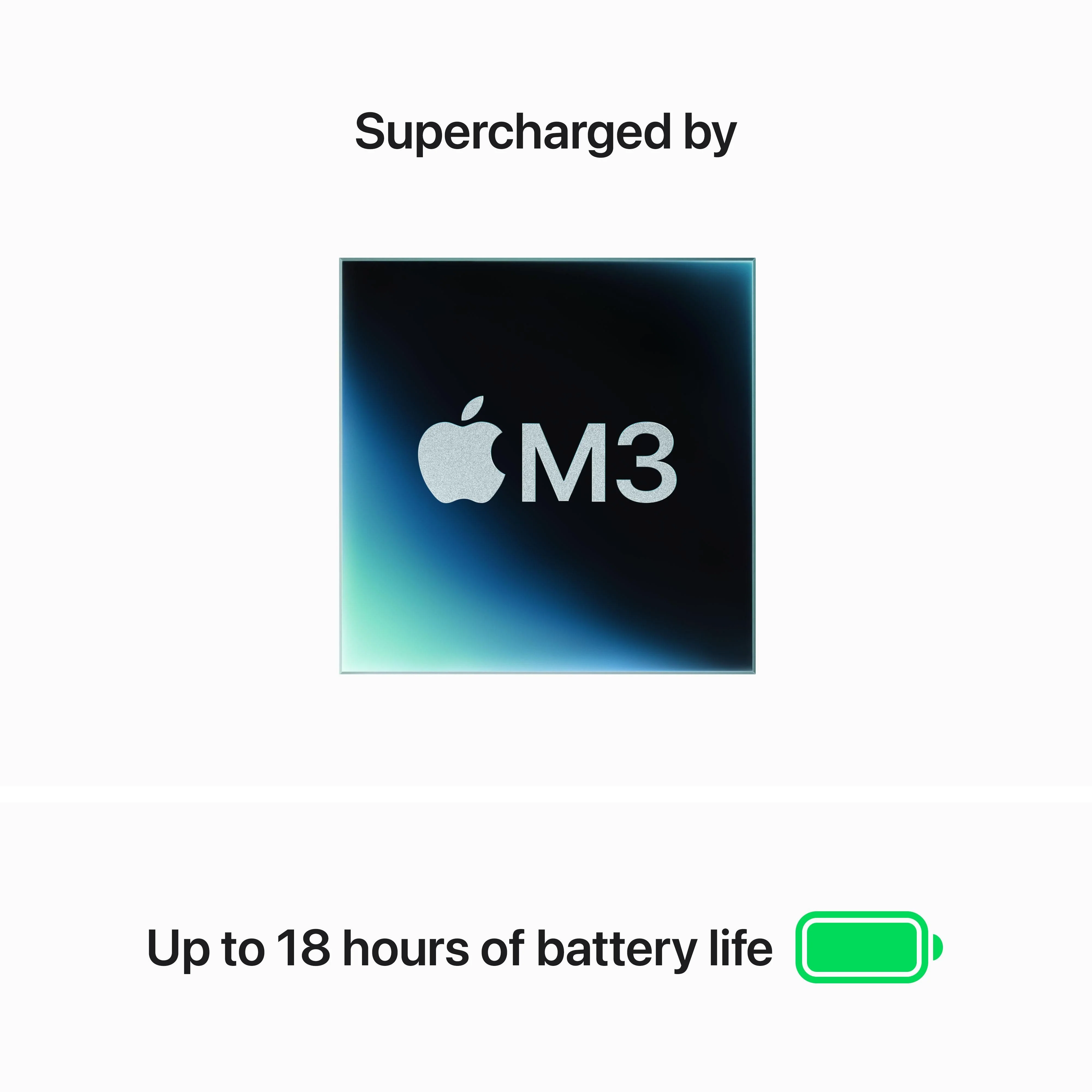 13-inch MacBook Air: Apple M3 chip with 8‑core CPU and 10‑core GPU, 512GB SSD - Space Grey - Image 4