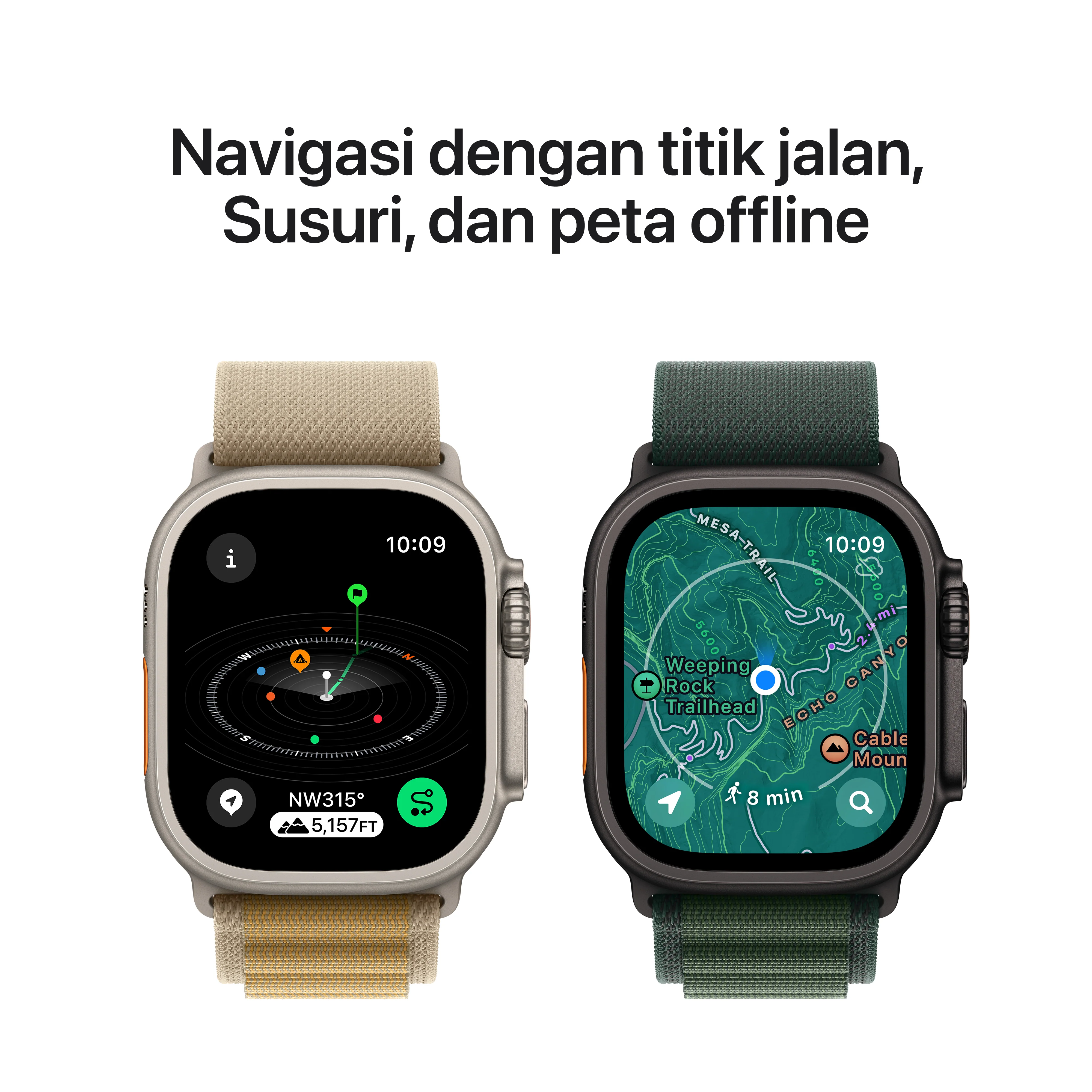 2024 Apple Watch Ultra 2 49 mm Black Titanium Case Alpine Loop - Image 7