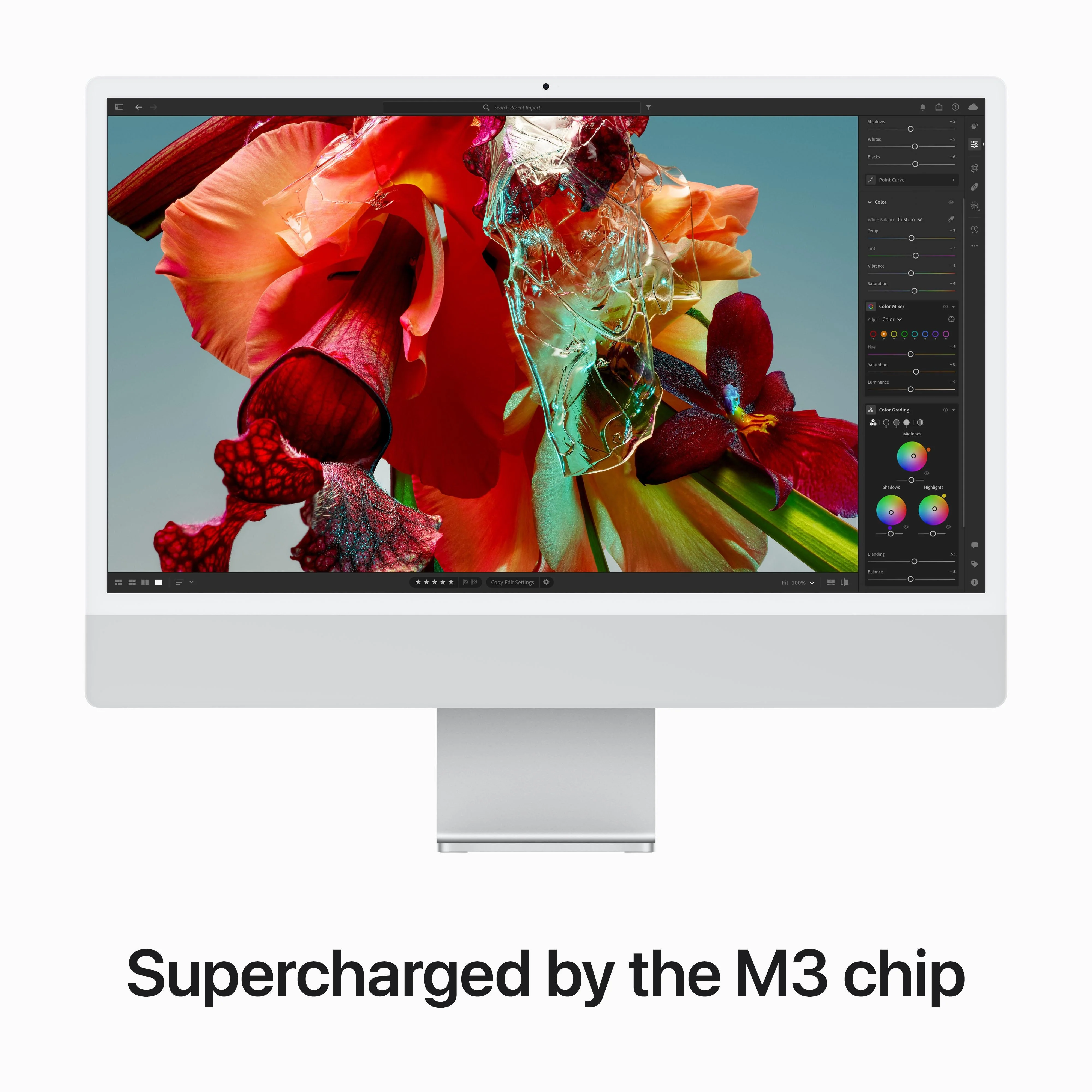 24-inch iMac with Retina 4.5K display: Apple M3 chip with 8‑core CPU and 10‑core GPU, 512GB SSD - Silver - Image 4
