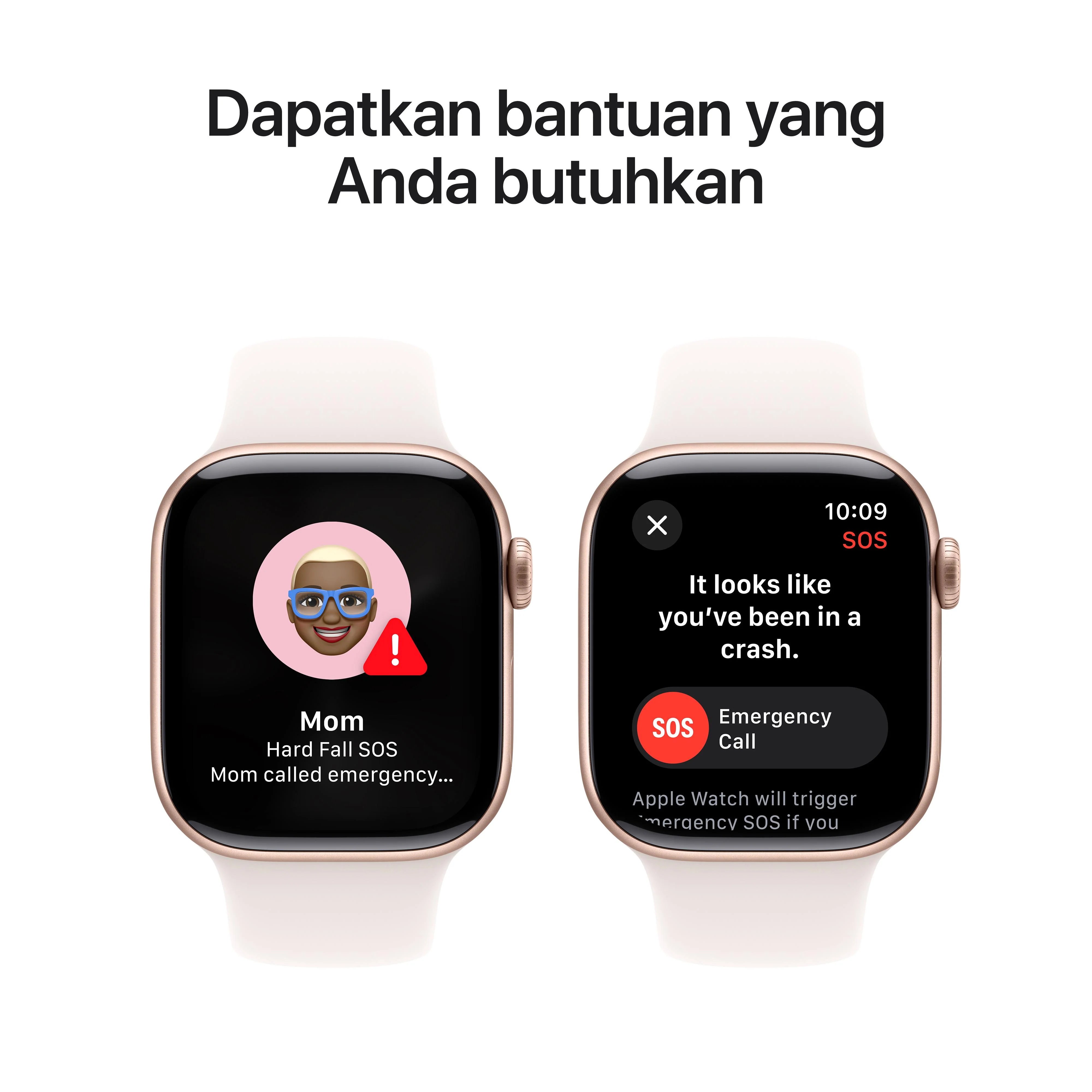 Apple Watch Series 10 GPS 42mm Rose Gold Aluminium Case with Light Blush Sport Band - M/L - Image 6