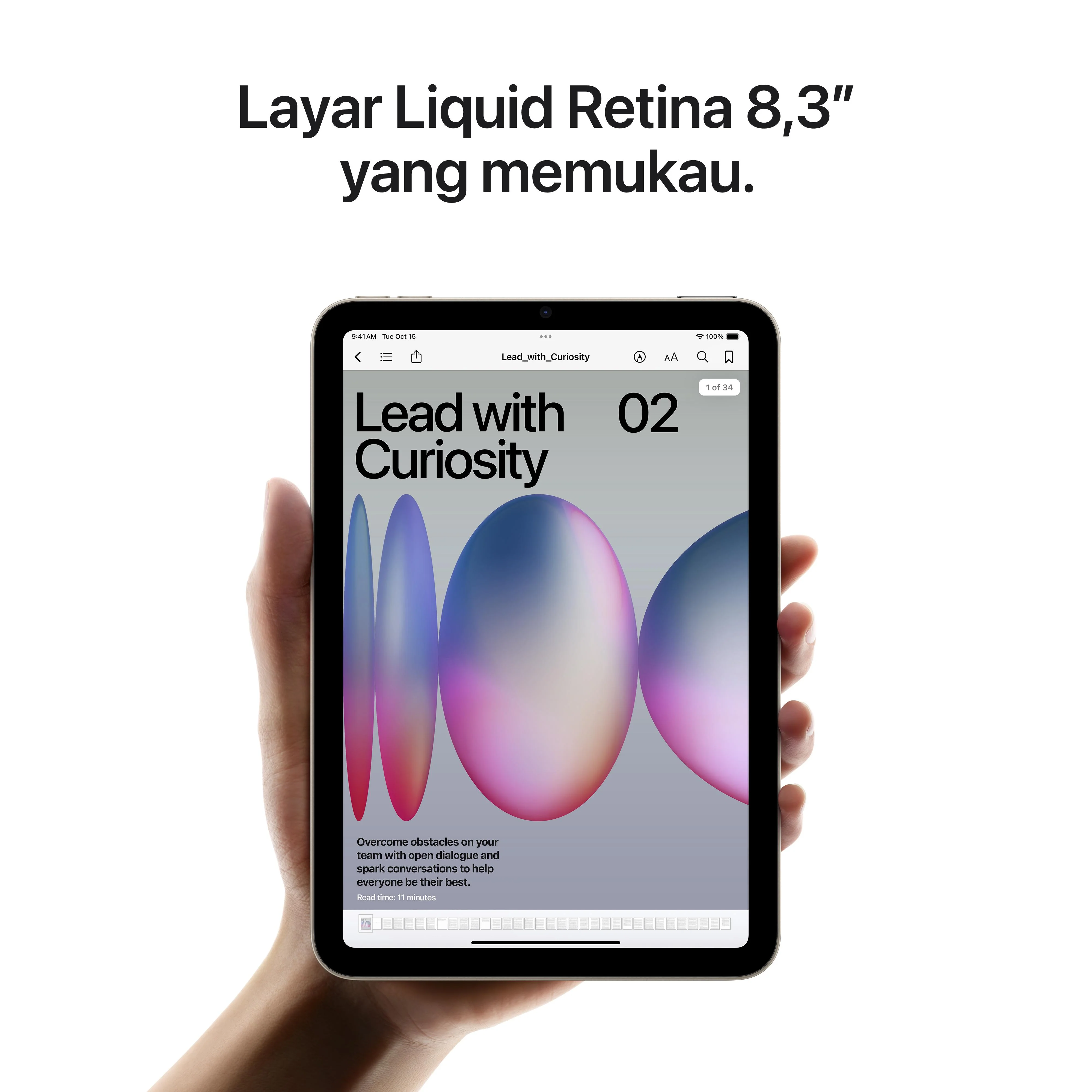 iPad mini 7 WiFi 128GB Blue - Image 5